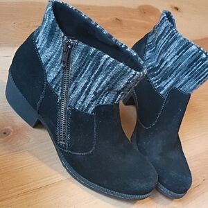 B.O.C  Black Suede Ankle Boot